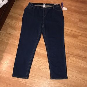 Knit pull on jeans, never worn.
